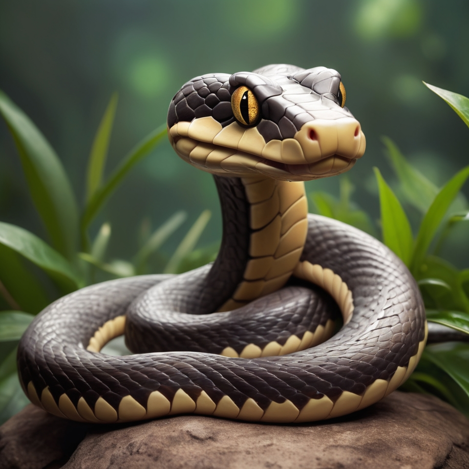 Classic-style Snake logo